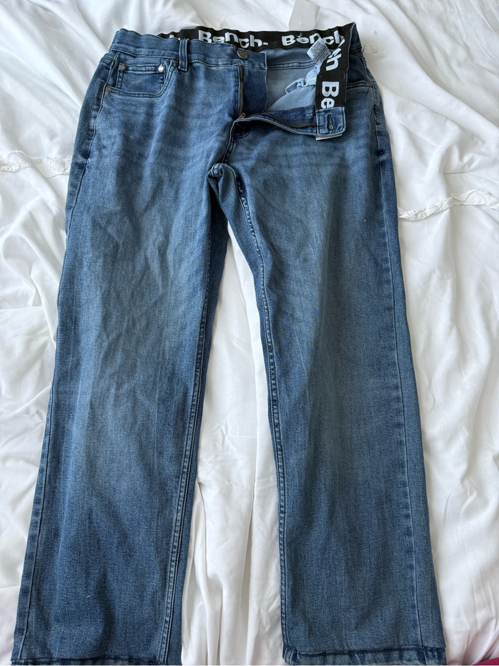 Bench Blue Straight-Leg Jeans